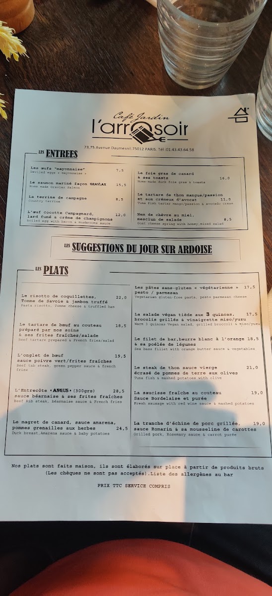 Menu Cafe Restaurant L’Arrosoir-7